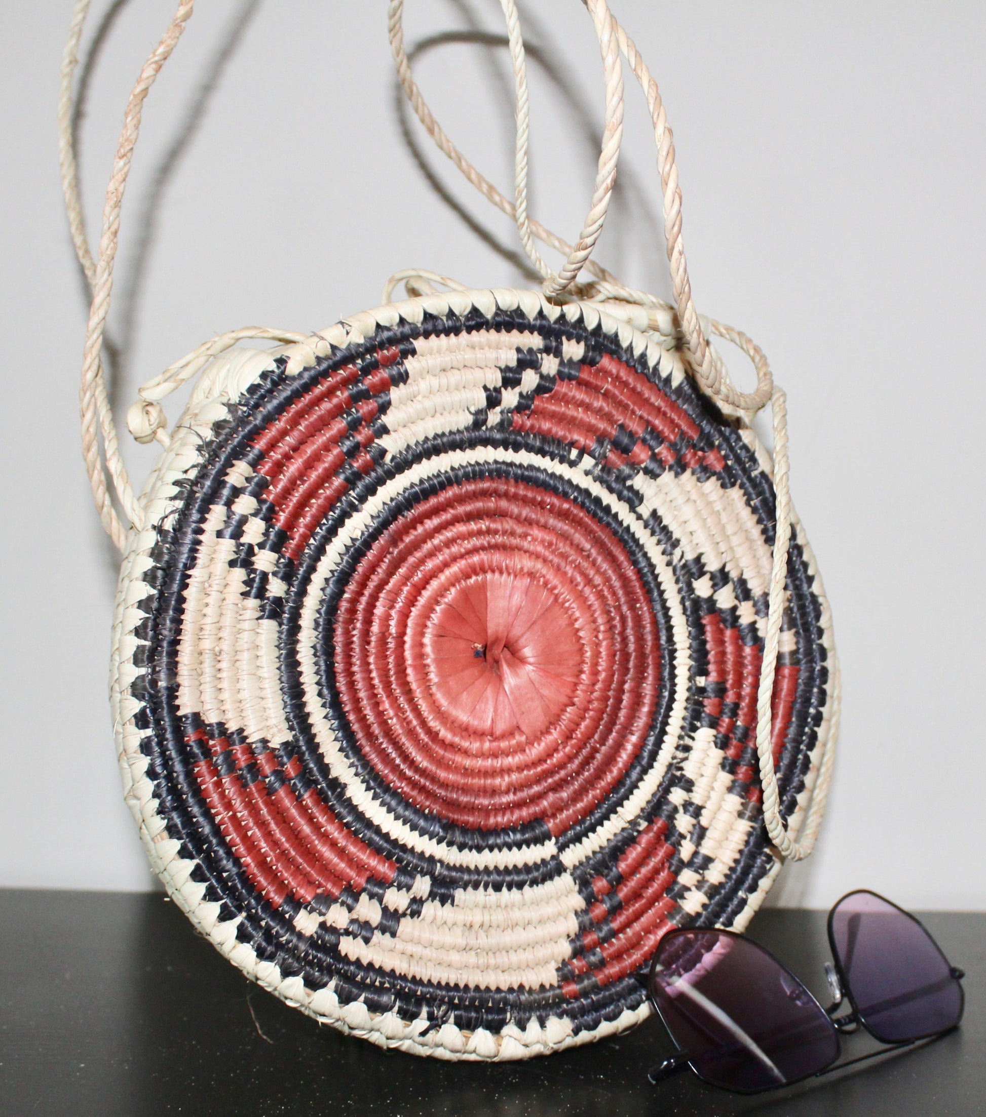 Round Handwoven Basket Purse - Nubian Goods